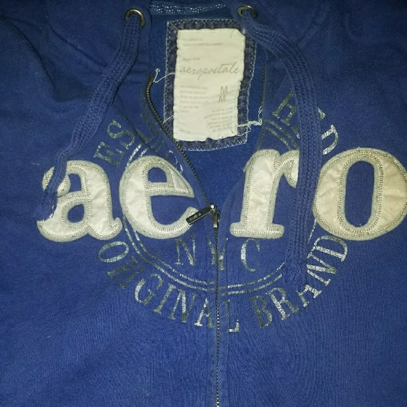 Blue white and silver aeropostale jacket - Picture 1 of 1